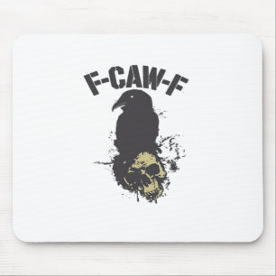 Lustige F-Caw-F Krähe Vintage Humor Essential Crea Mousepad