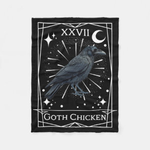 Lustige Fairycore-Tarot-Gothik-Hexerei-Huhn-De Fleecedecke