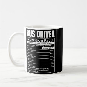 Lustige Fakten über Busfahrer Humorvoller Busfahre Kaffeetasse