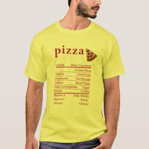 Lustige Fakten zur Ernährung von Pizza zu Thanksgi T-Shirt