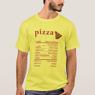 Lustige Fakten zur Ernährung von Pizza zu Thanksgi T-Shirt