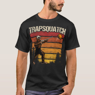 Lustige Falle Ton Schießen Bigfoot Trapsquatch T-Shirt