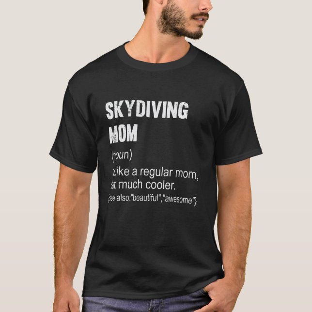 Lustige Fallschirmspringen-Mutter-Definition  Fall T-Shirt (Vorderseite)