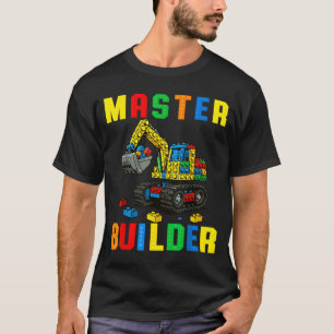 Lustige Familie Meister Erbauer Bausteine Blöcke T-Shirt