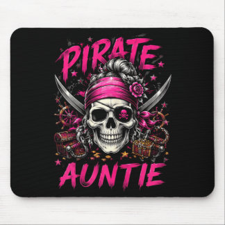 Lustige Familie Totenkopf Pirat Tante Jolly Roger Mousepad