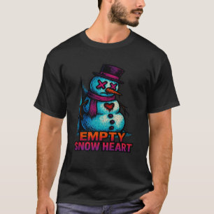 Lustige Familie Weihnachten Leere Schnee Herz Schn T-Shirt
