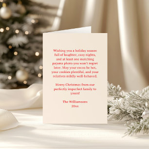 Lustige Familien-Grüßbotschaft Weihnachten