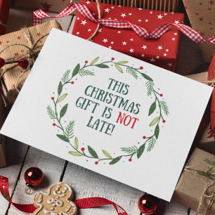Lustige Familien-Prokrastination Verspätetes Weihn Feiertagskarte