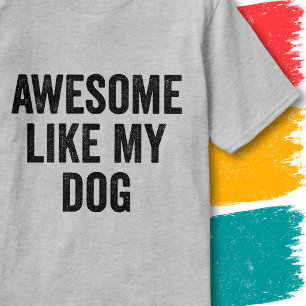 Lustige Familienzitate Vintage Awesome wie mein Hu T-Shirt