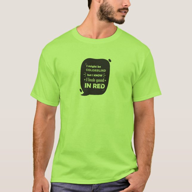 Lustige Farbblinder T - Shirt (Vorderseite)