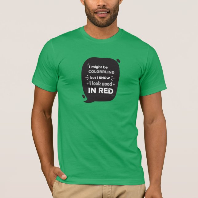 Lustige Farbblinder T - Shirt (Vorderseite)