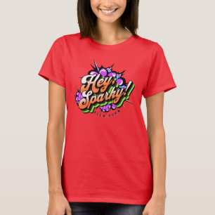 Lustige farbenfrohe Typografie-Design T-Shirt