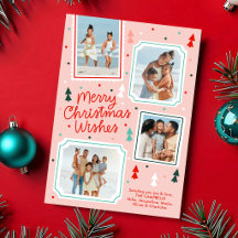 Lustige farbenfrohe Weihnachtsgrüße 4 Fotos