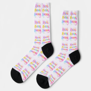 Lustige Farbige Träumerische Zitat-Farbspritzer Re Socken