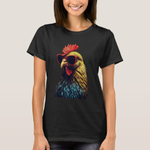 Lustige Farm-Hühner-Tiere Geschenk Retro Vintage H T-Shirt