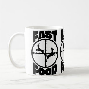 Lustige Fast-Food-Hirschjagd Für Jäger Männer Jung Kaffeetasse