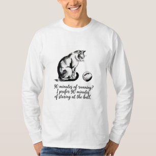 Lustige faule Katze, die für Katzenliebhaber auf d T-Shirt