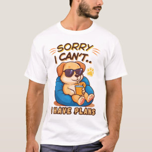 Lustige faule Katze – Tut mir leid, ich kann nicht T-Shirt