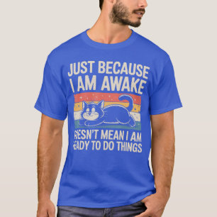 Lustige faule Katzen-Meme-Sachen-Liebhaber Männer T-Shirt