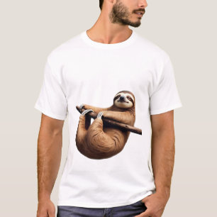 Lustige Faultier auf einem Baum � Überlebe den Fre T-Shirt