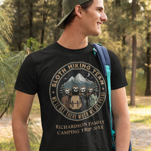 Lustige Faultier benutzerdefinierte Familientreffe T-Shirt