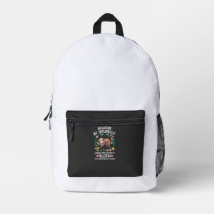Lustige Faultier Immer Sei Selbst, Es Sei Denn, Du Bedruckter Rucksack
