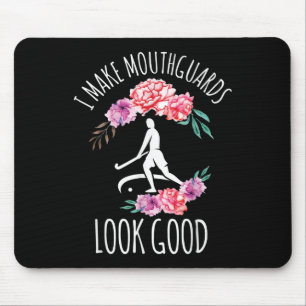 Lustige Feldhockey-Ausrüstung für Frauen Mousepad
