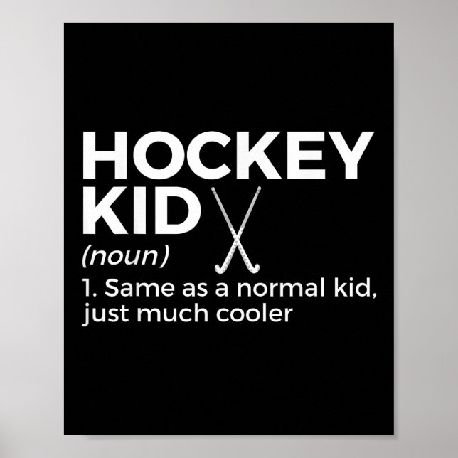 Lustige Feldhockey-Kind-Definition  Poster (Vorne)