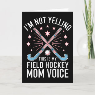 Lustige Feldhockey-Mama Feldhockey Karte