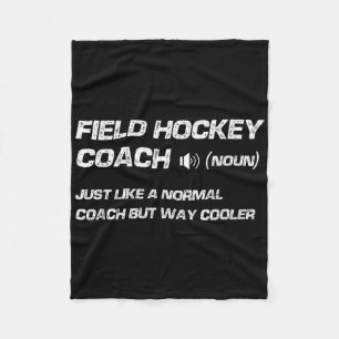 Lustige Feldhockey-Trainer-Definition Fleecedecke