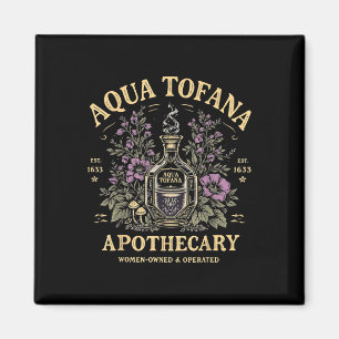 Lustige Feministin Aqua Tofana Apotheke Vintage Fr Magnet