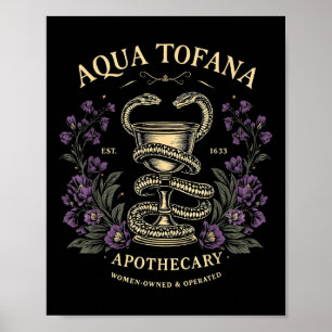 Lustige Feministin Aqua Tofana Apotheke Vintage Fr Poster
