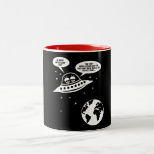 Lustige feministische Geschenke, Nerdy Zweifarbige Tasse