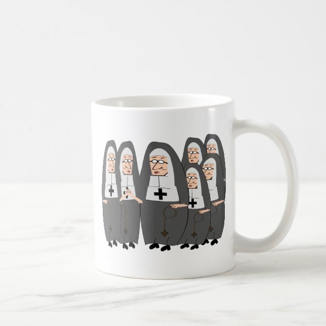 Lustige "fette Nonnen-" Geschenke für irgendeine Kaffeetasse (Rechts)