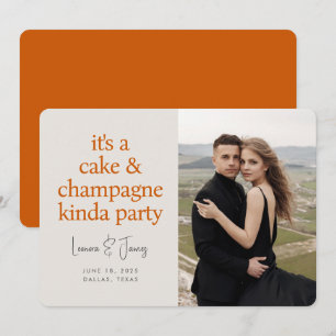 Lustige Fette Typografie Verbranntes Orange Hochze Save The Date