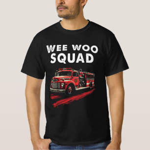 Lustige Feuerwehrmann-Kunst-Feuerwehrauto-Feuerweh T-Shirt