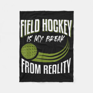 Lustige Field Hockey Sprüche Field Hockey Fleecedecke