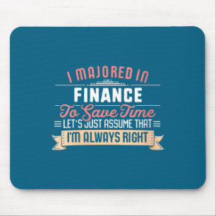 Lustige Finanzstudentin  Mousepad