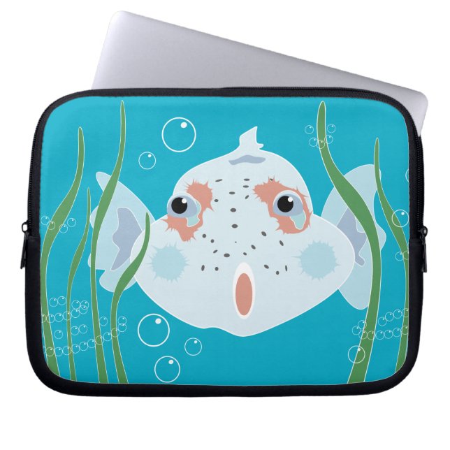 Lustige Fische Elektronik Hülle Laptopschutzhülle (Vorderseite)