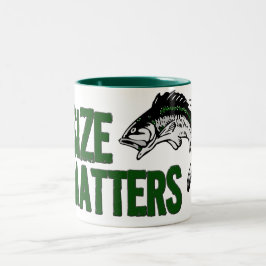 Lustige Fischer-Tasse - GRÖSSEN-ANGELEGENHEITEN Zweifarbige Tasse