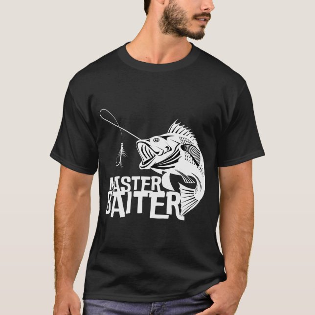 Lustige Fischerei für Männer, Bester Meister-Köder T-Shirt (Vorderseite)