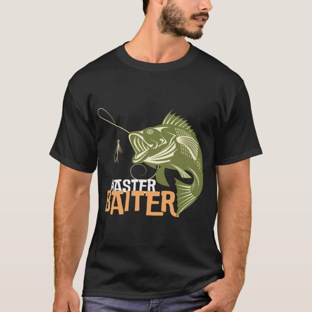 Lustige Fischerei für Männer, Bester Meister-Köder T-Shirt (Vorderseite)