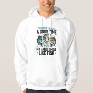Lustige Fischerei-Zitat Vintage-Gravur-Vektor-Desi Hoodie
