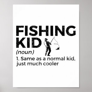 Lustige Fischerkind-Definition Poster