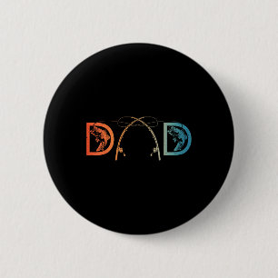 Lustige Fishing-Dad-Art für Dad Männer Vatertag Fi Button