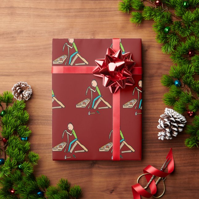 Lustige Flachverpackung Selbstmontage Geschenkpapier (Feiertagsgeschenk)