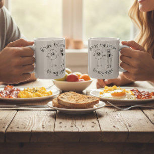 Lustige Foodie-Seelenverwandte Tasse Romantische