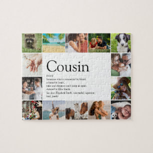 Lustige Fotocollage Bester Cousin überhaupt Defini Puzzle