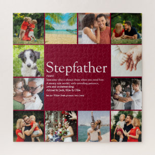 Lustige Fotocollage Cooler Stiefvater Stiefvater Z Puzzle