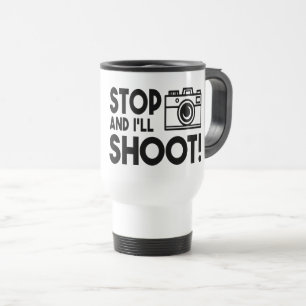 Lustige Fotografie Hochzeitsfotograf Kamera Reisebecher